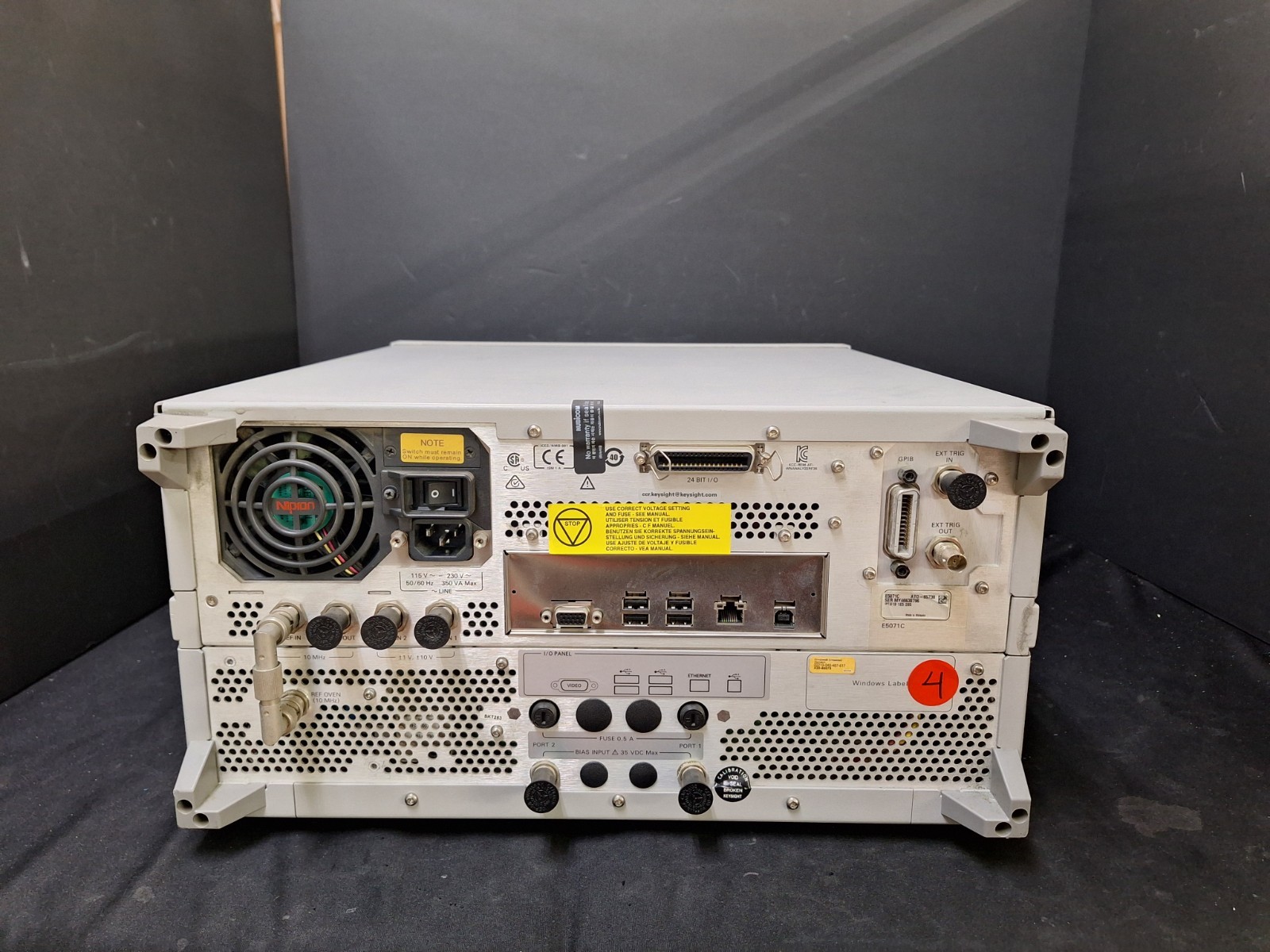 Keysight E5071C Network Analyzer, 100kHz-8.5GHz, Opt. 285, 1E5, 019 (0796)