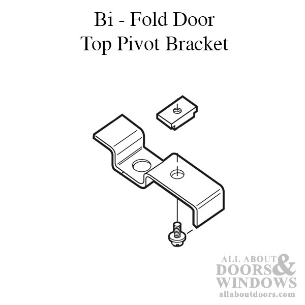 Bi-Fold Door Top Pivot Bracket Stamped Steel Fits Alliance Series 400 Top Mount