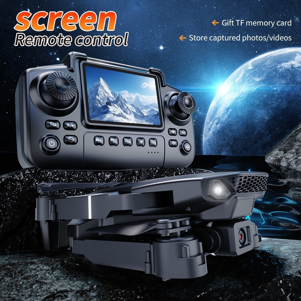 E88 Pro 4K HD Dual Camera WiFi FPV RC Foldable Quadcopter Remote With Screen NEW