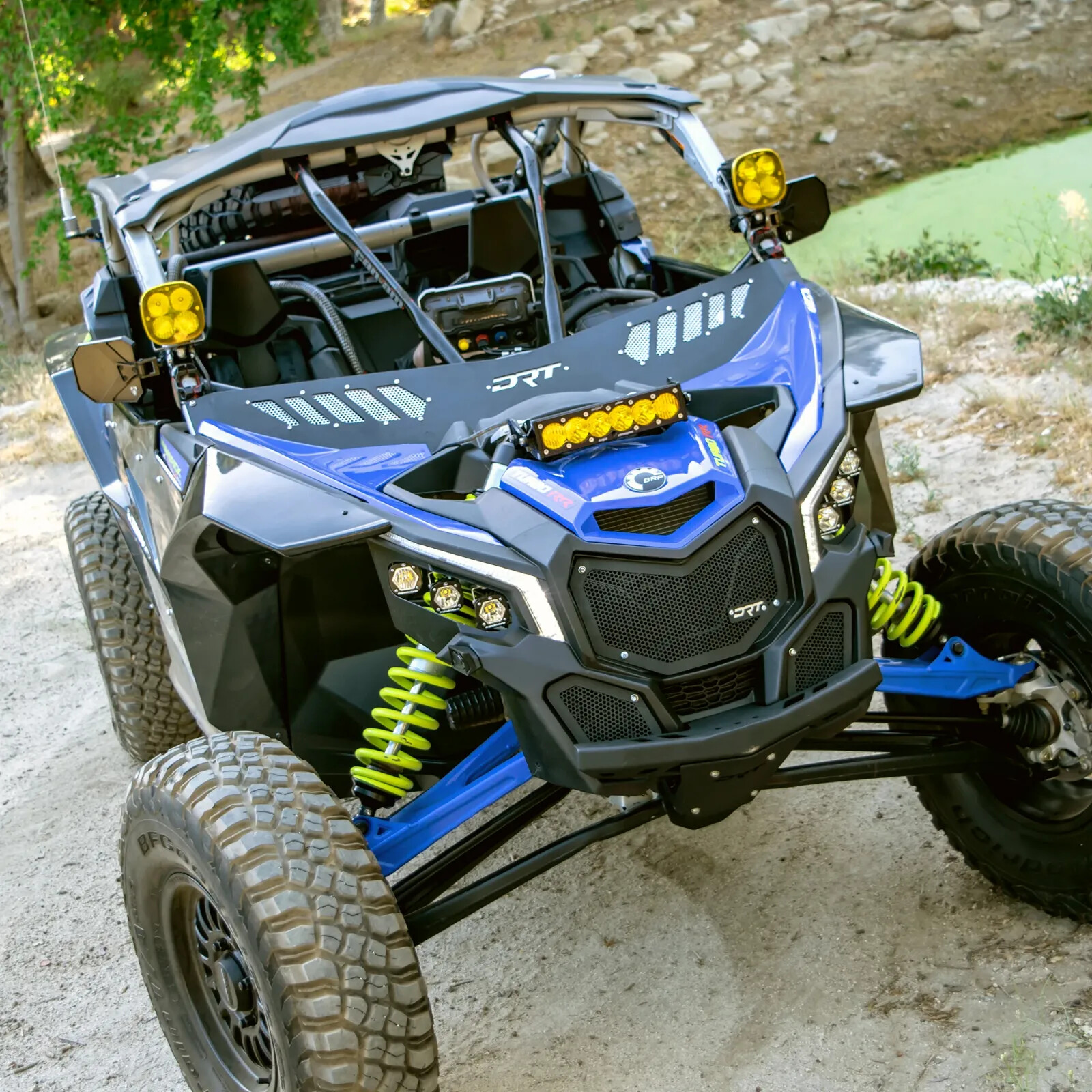 DRT Can Am Maverick X3 / Max 17-24 Wind Diffuser Deflector Dust Guard Black