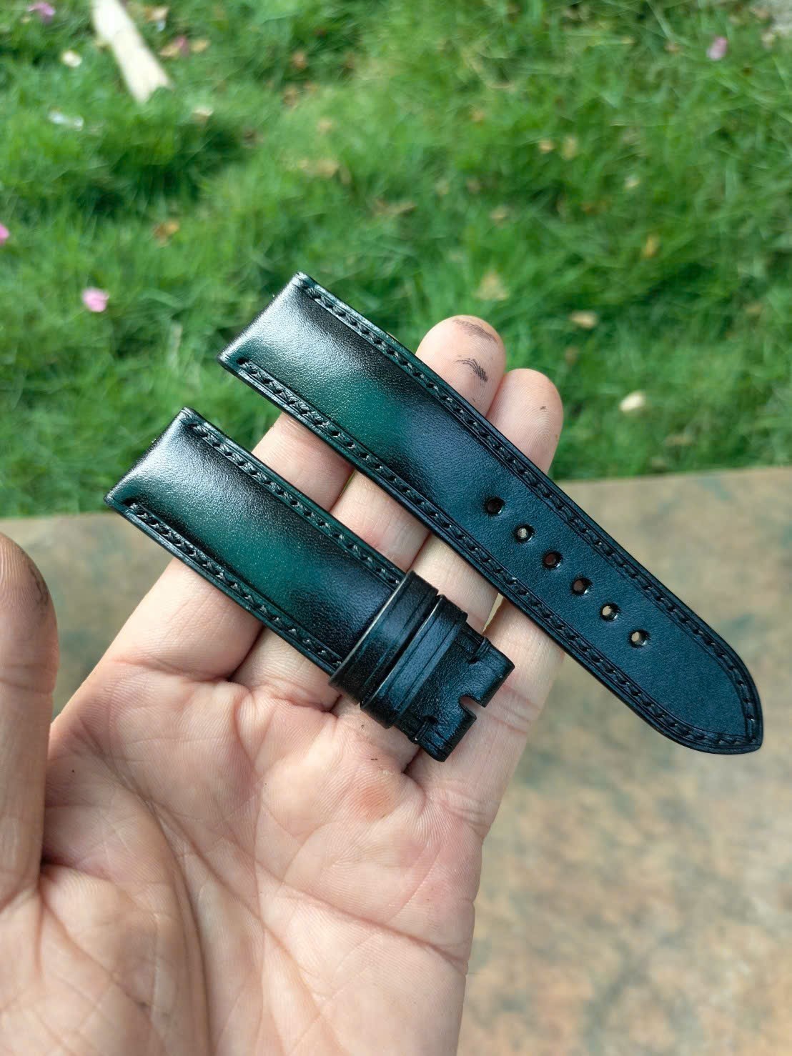 VEG Brown Cowhide Leather Watch Strap 18mm 19mm 20mm 21mm 22mm 23mm 24mm...