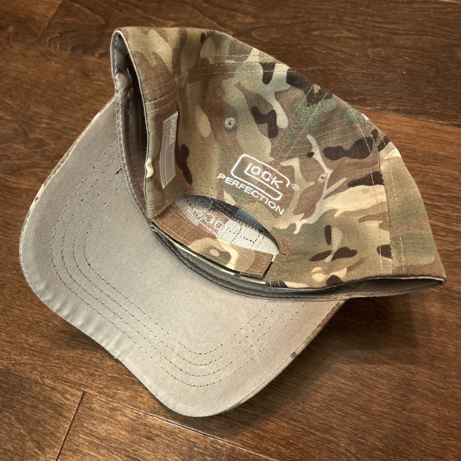 Glock Perfection Mens Embroidered Patch Baseball Cap Black Camo OSFA One Size