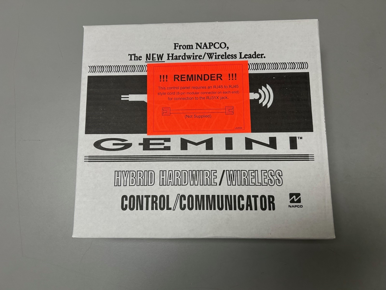 Napco Security GEM-P801 Security Panel, 9 Zones W/ GEM-RP8 Keypad new-NIB Sealed
