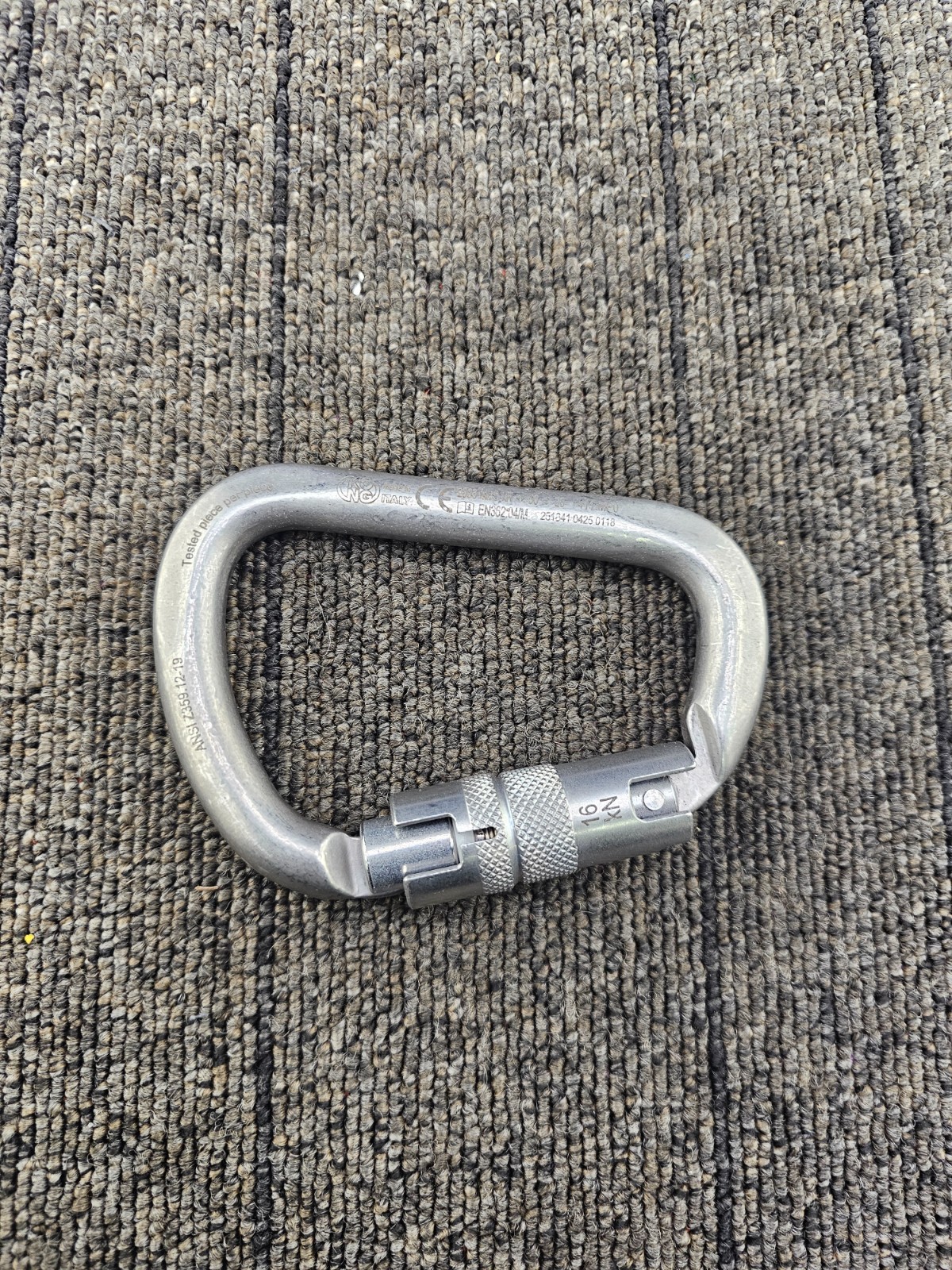 KONG ANSI Z359.12-19: XL Carbon Steel Auto Block Carbineer