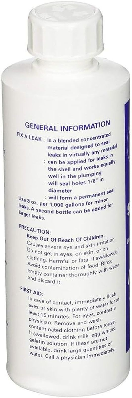 Fix a Leak Pool Leak Sealer - 8 Oz for Fast and Effective Repairs