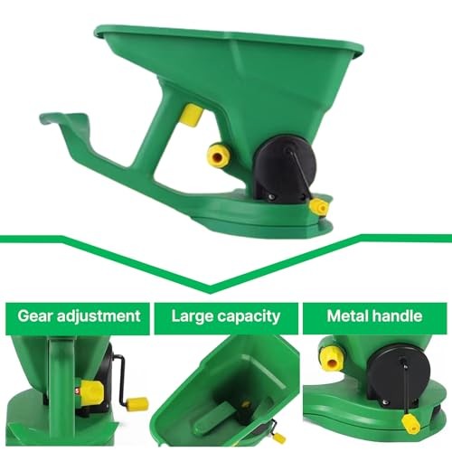 Grass Seed Spreader, Fertilizer Spreader, Handheld Power Spreader, 1.5L Hand