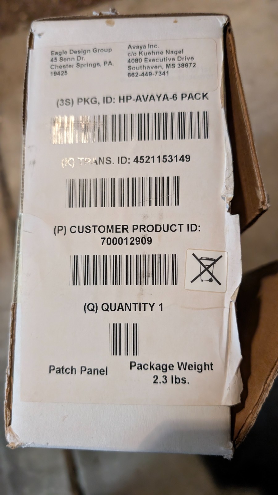 New Open Box Avaya 24-Port Rack Mount Patch Panel (700012909)