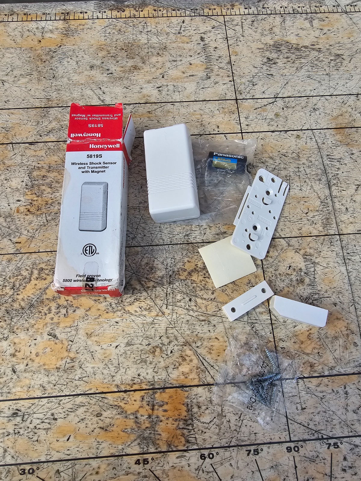 Genuine Honeywell 5819S Wireless Shock Sensor / Transmitter With Magnet New Item