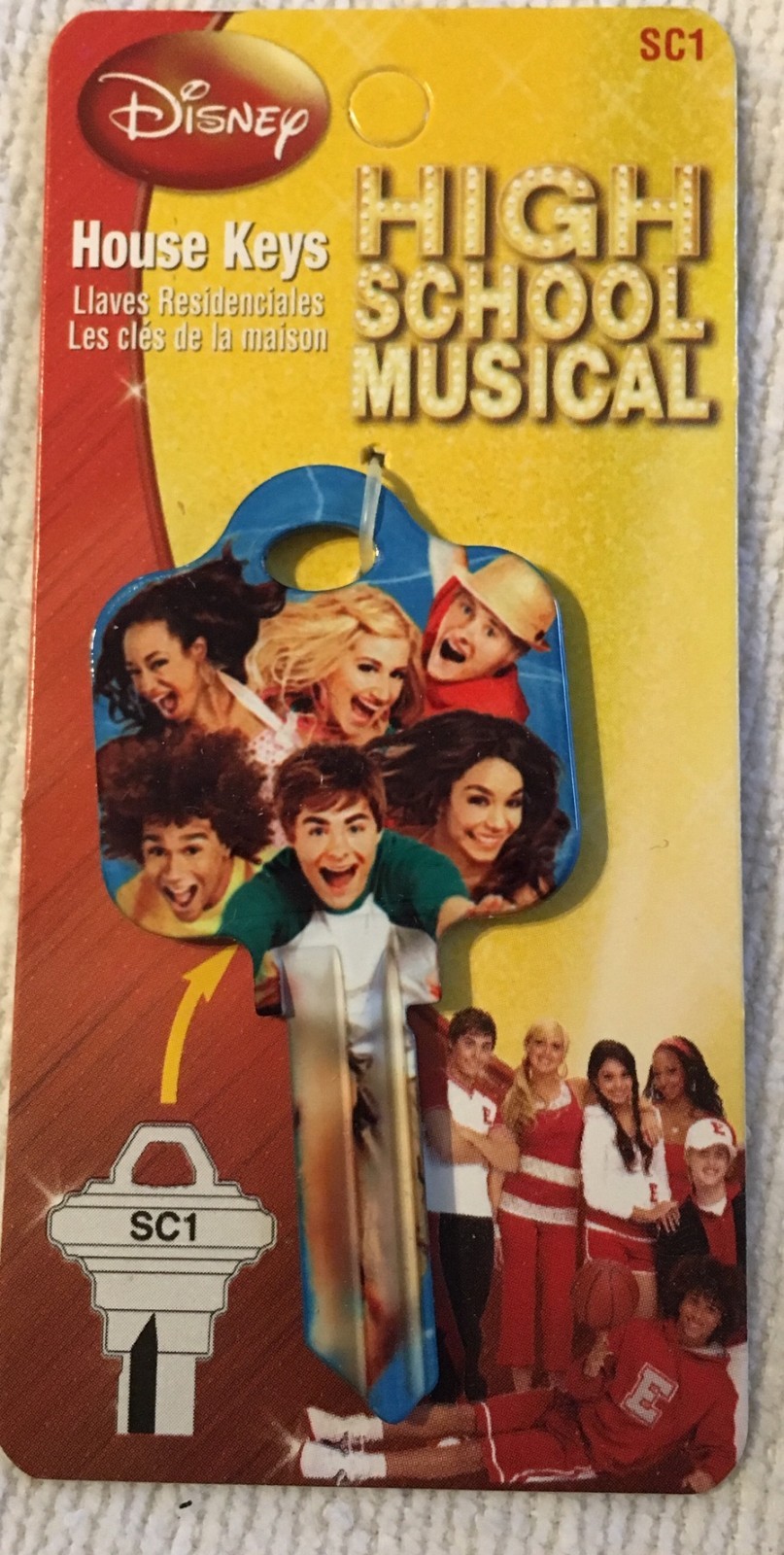 HIGH SCHOOL MUSICAL SCHOOL GROUP KEY BLANK-SC1-FOR SCHLAGE LOCKS