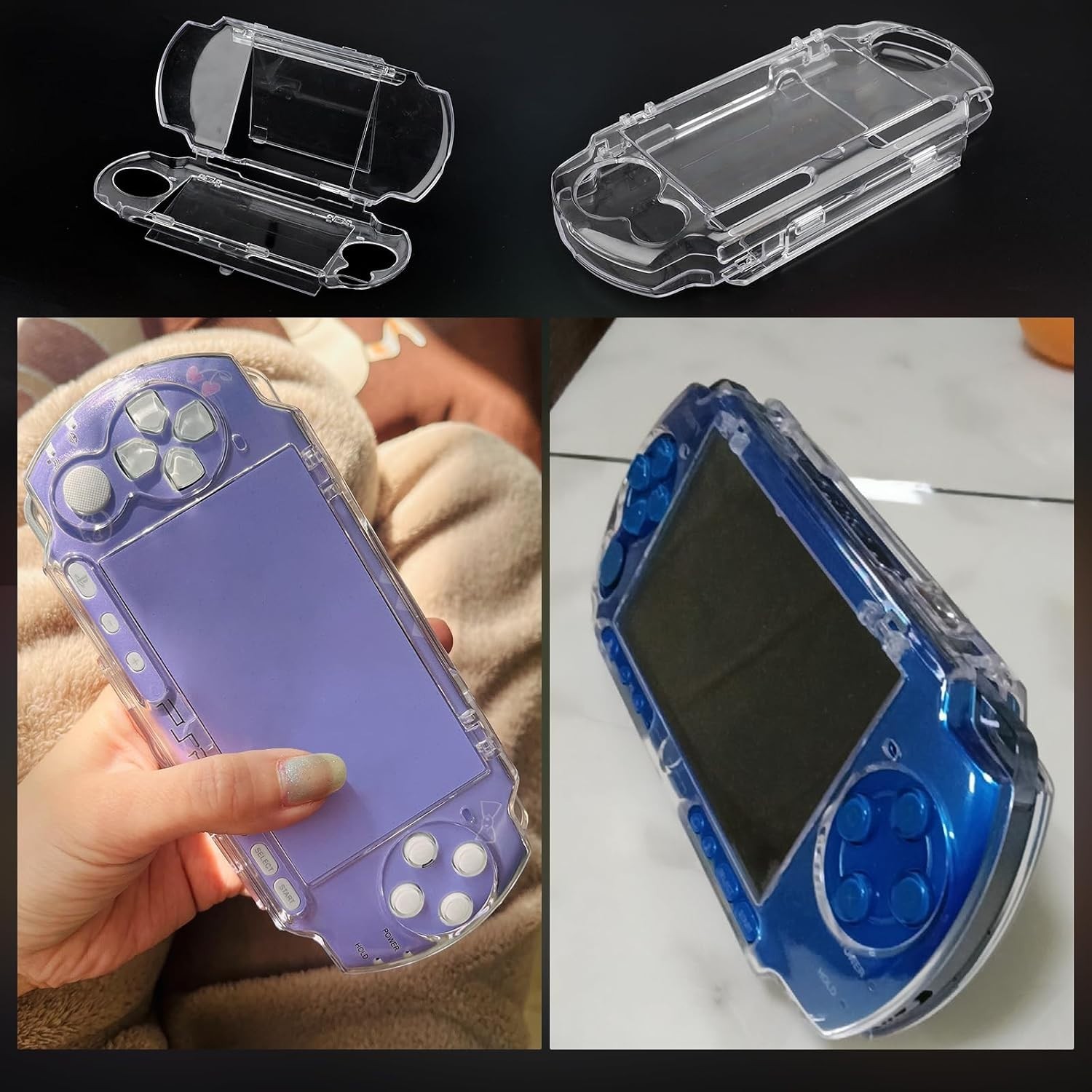 Hard Shell Case Cover Compatible with PSP 2000/3000,Transparent Protective Ca...