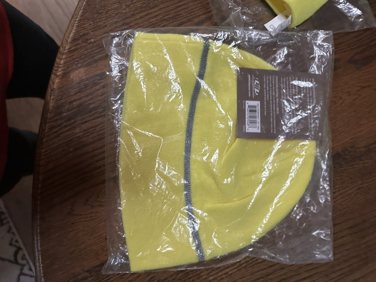 2 Winter Head Protection Safety Beanie Neon Yellow New One Size