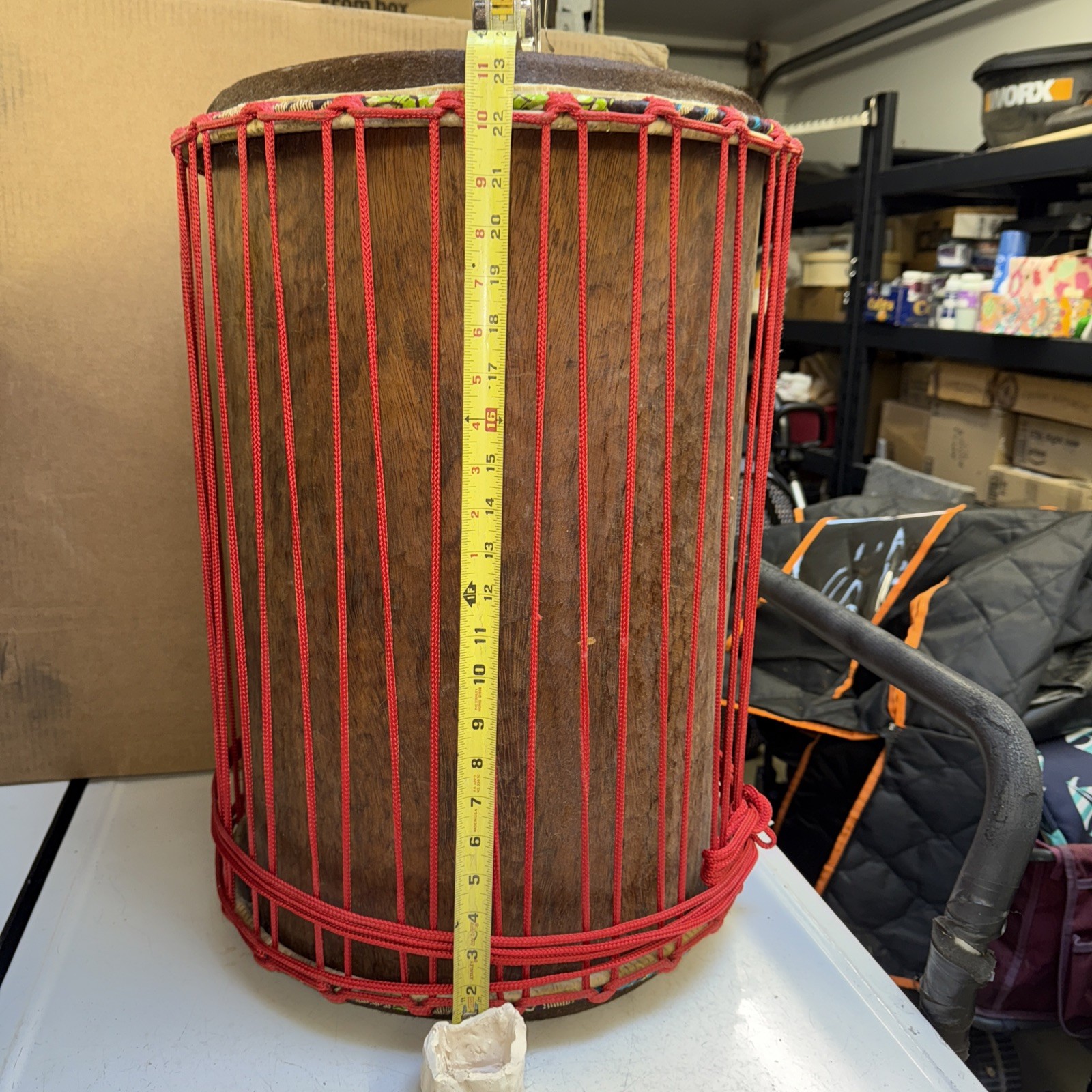 Doun Doun (dun dun) West African drum Teak $498