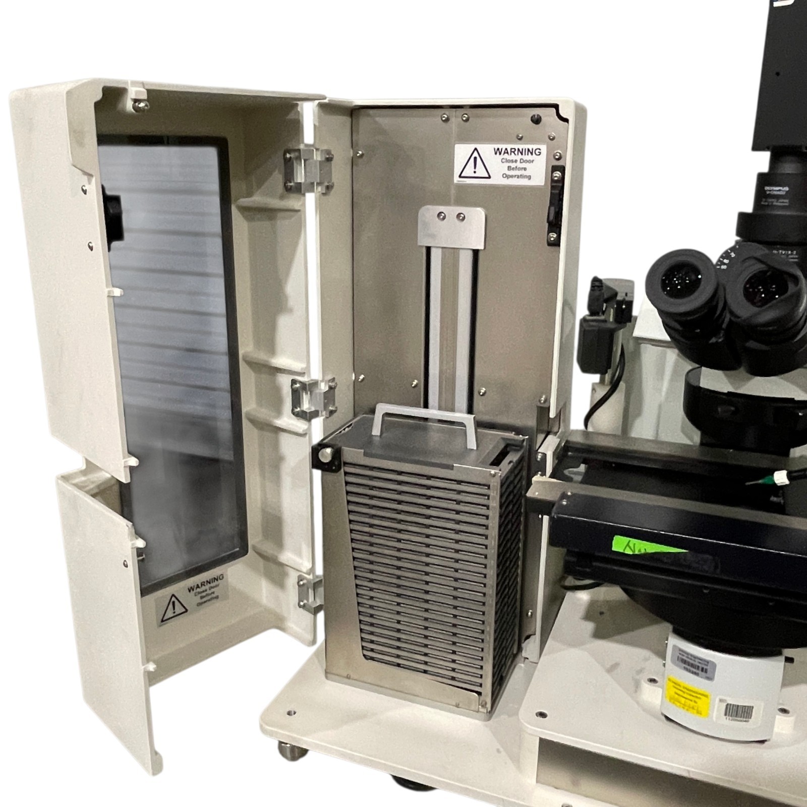 Olympus BX61TRF Motorized Microscope System w/ Leica GSL-10 Stacker & BX-UCB