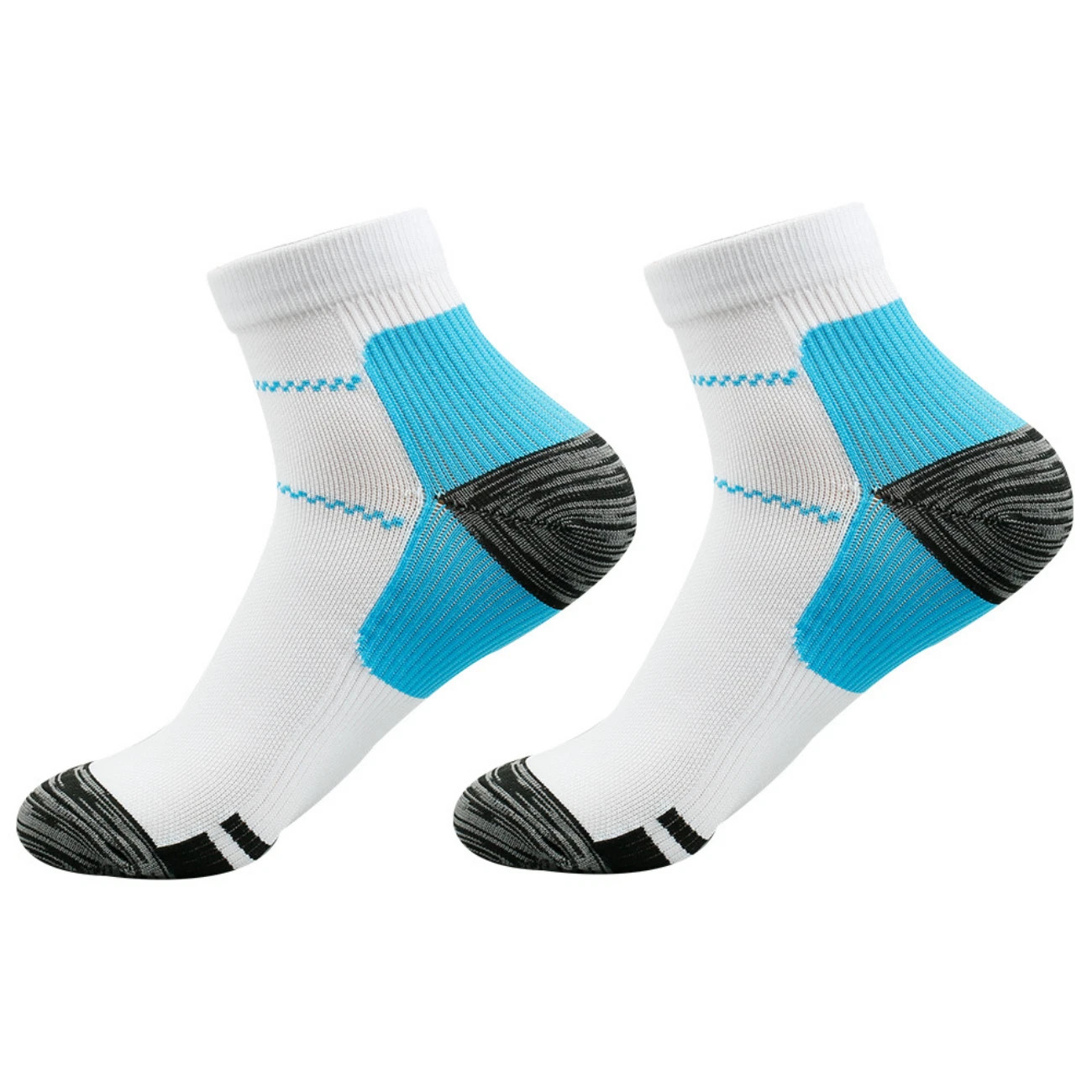5 Pairs Compression Socks Plantar Fasciitis Arch Ankle Running Support Men Women