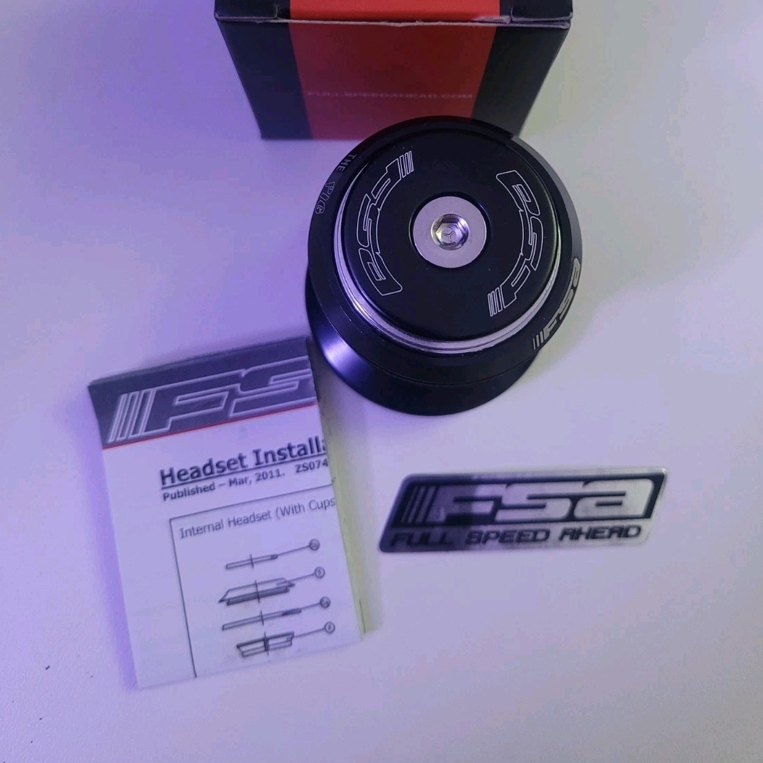 LOT 3 NOS FSA The Pig ED No. 7 1 1/8" Bike Headset 141-1005 Black
