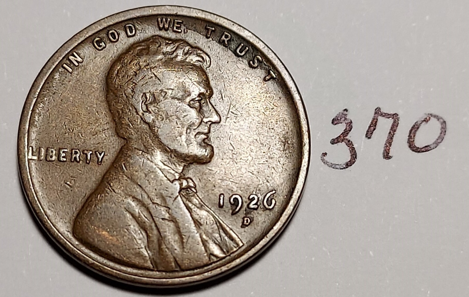 1926-D Lincoln Wheat Cent FINE #370