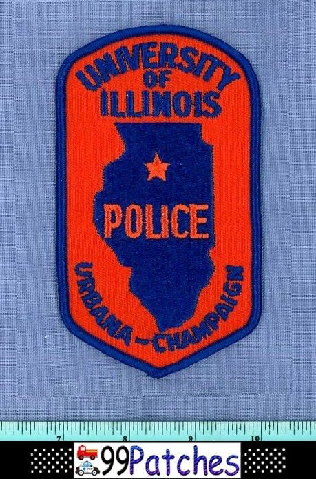 UNIVERSITY OF ILLINOIS URBANA - CHAMPAIGN (Old Vintage) Campus Police Patch 6F