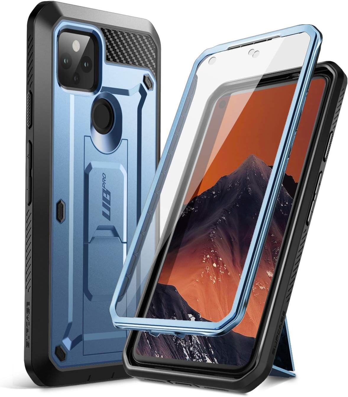 SUPCASE UBPro for Google Pixel 5, Screen Case Rugged Holster Stand Cover, Tilt