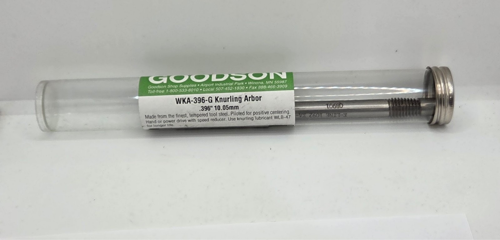 K-Line 1092 KA .396  Knurler / Knurling Arbor 10.05mm Diameter WKA-396-G