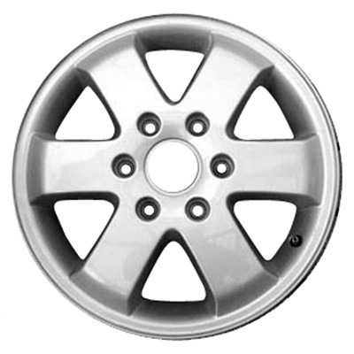 Wheel Silver Painted and Machined Aluminum 6000 Alloy T6 310 Mpa or 45000 Psi