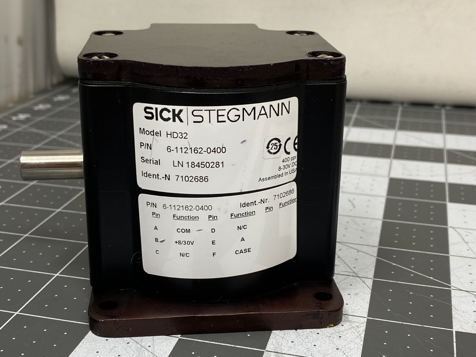 Sick Stegmann HD32 6-112162-0400 Incremental Encoder 8-30VDC 400ppr NEW NO BOX