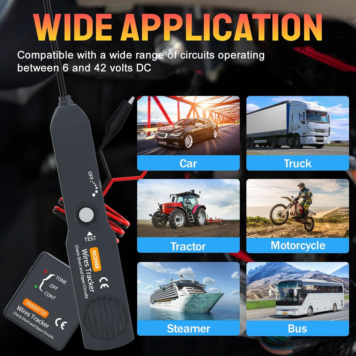 Wire Tracer Electrical,Open&Short Finder Circuit Tester,Circuit Tracer,Wire Test