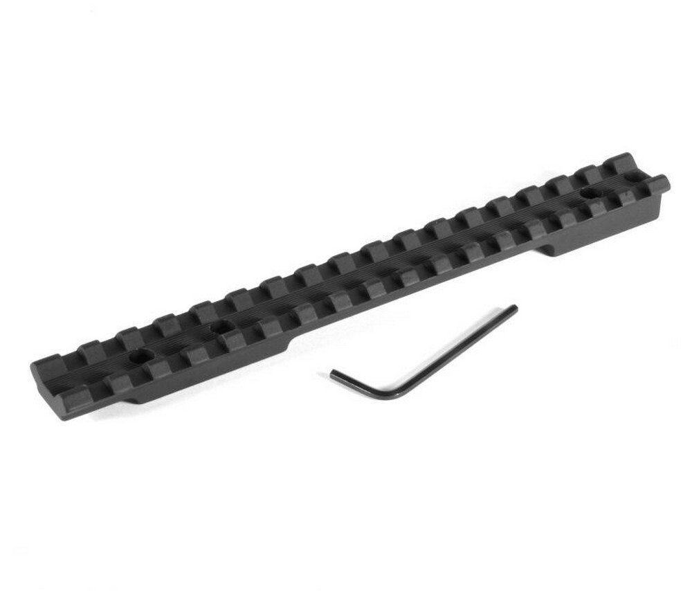 EGW Picatinny Rail 20 MOA For Rem 700, 721, Bergara B14 Long Action Black 40102