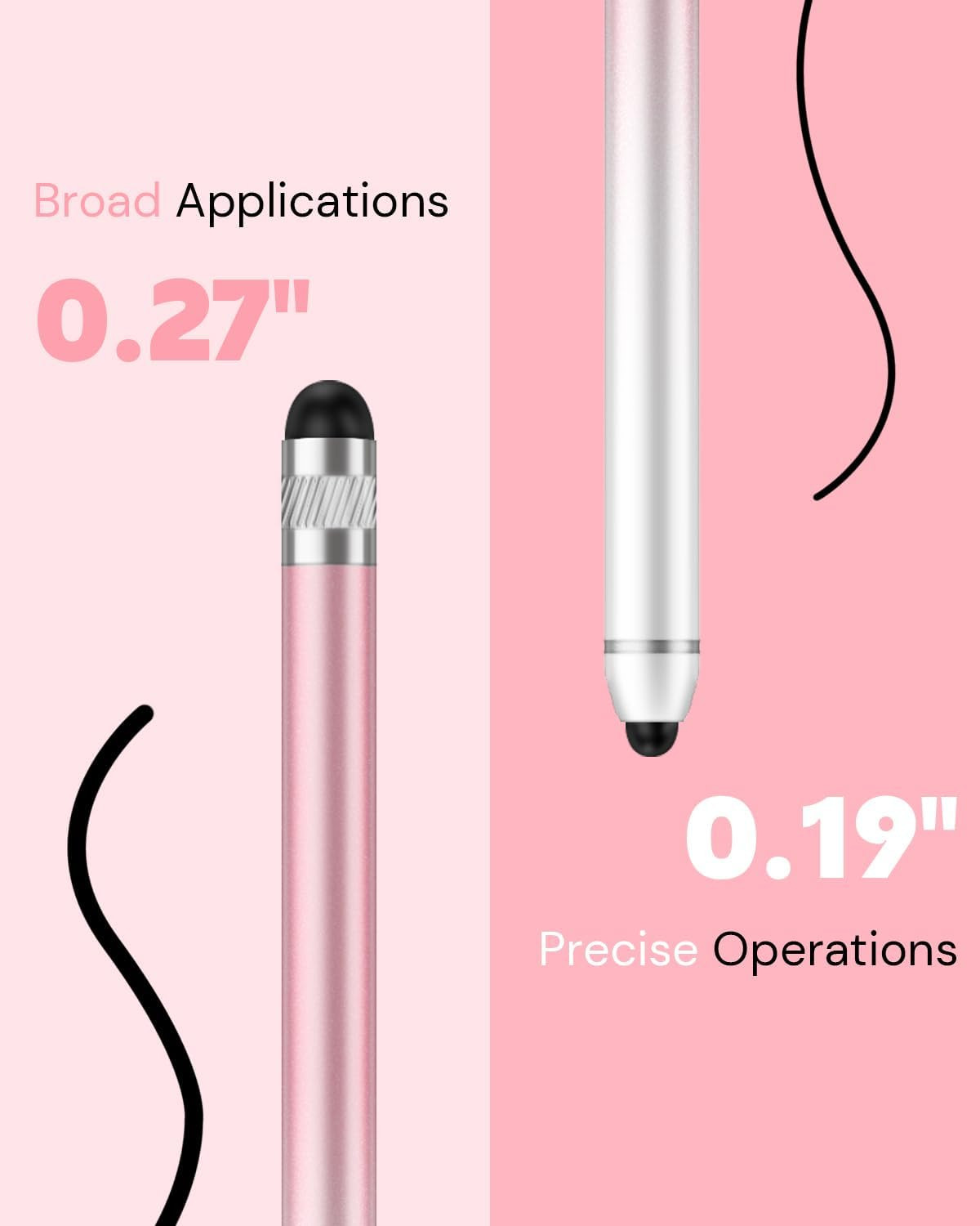 Stylus Pen for Touchscreen, Dual-End High Sensitivity Capacitive Stylus Pen for