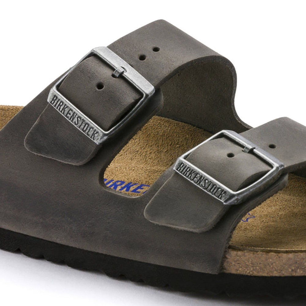 Birkenstock Unisex Arizona Iron Oiled Leather Sandals Select Size