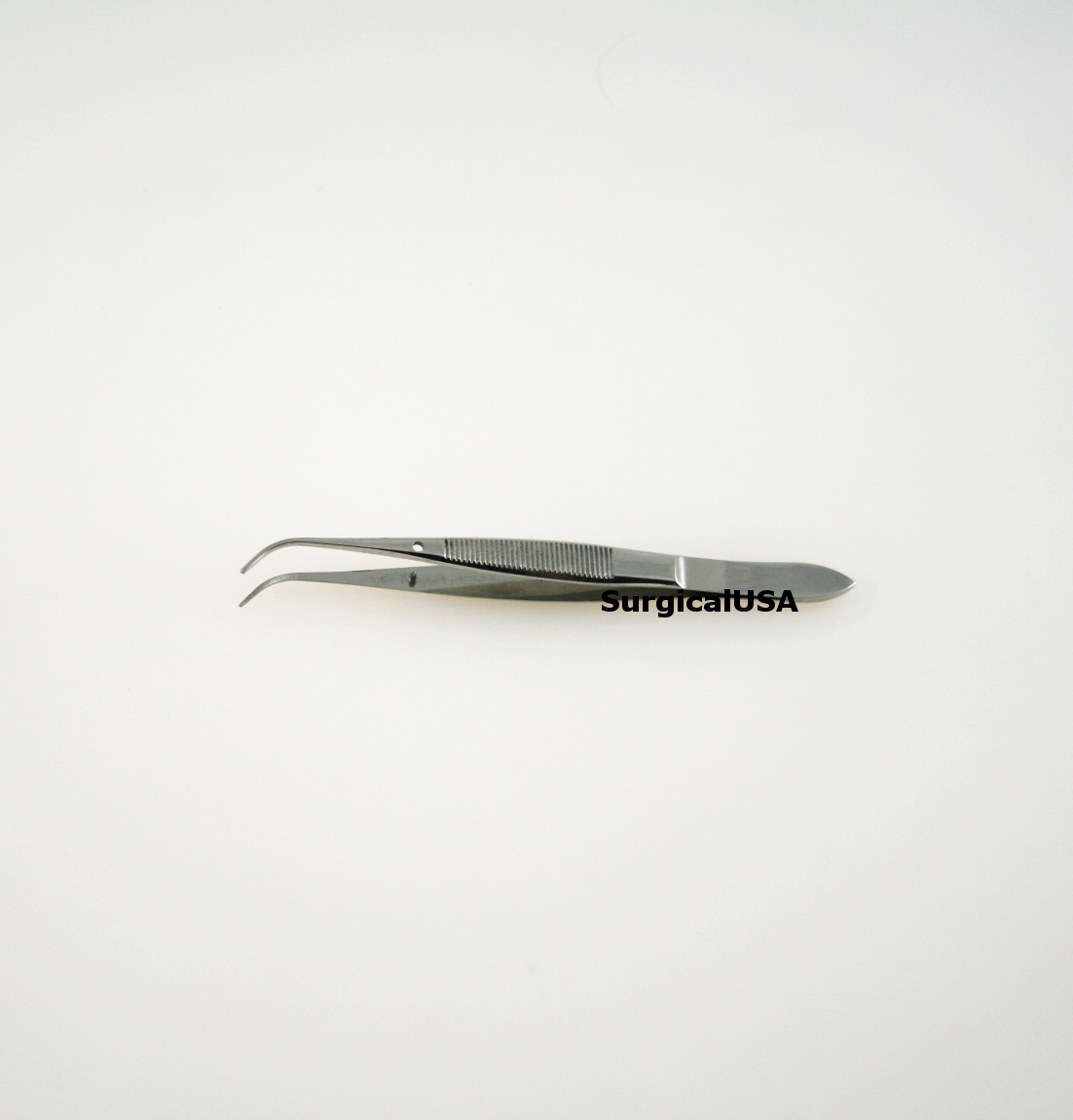 6pcs Iris Dressing Forceps 4" Curved Serrated Tips Surgical Instruments