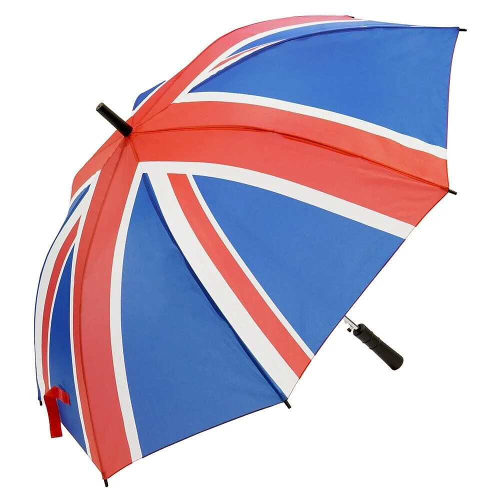 Union Jack Large Golf Umbrella UK Team GB Flag Walking Stick Brolly British