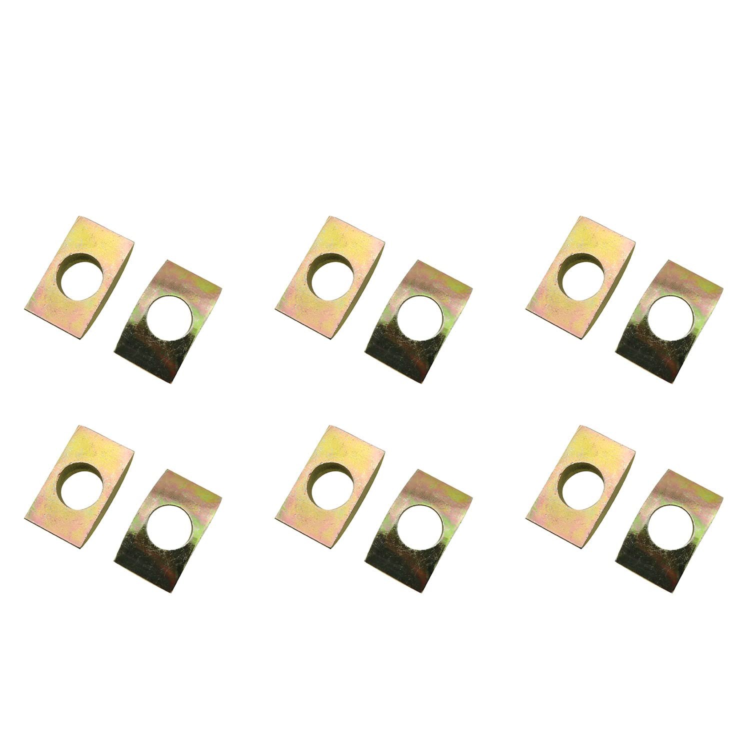 JCBIZ 12pcs M8 Solid Half Moon Nuts Washer Spacer Furniture Hardware...