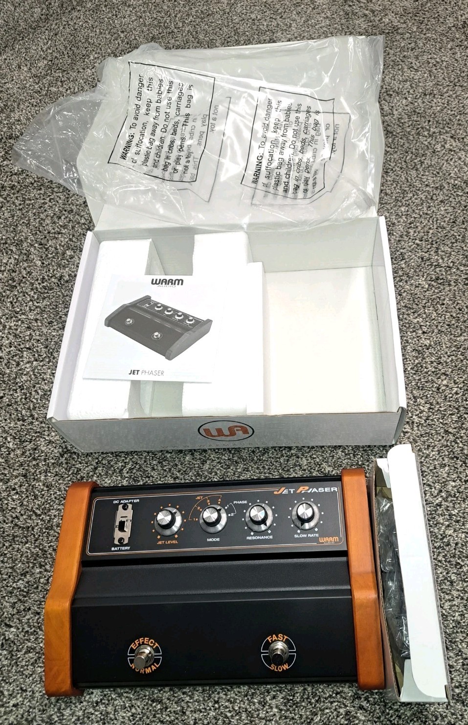 WARM AUDIO JET PHASE SHIFTER & FUZZ PHASER ( NEW )