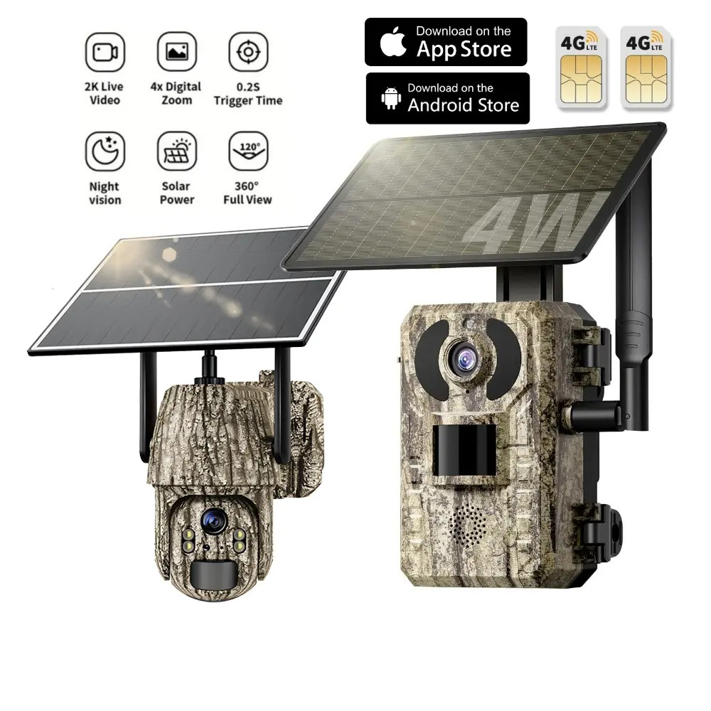 4G LTE Cellular Trail Camera with 2.7K Live View, with Live View Function, Remot