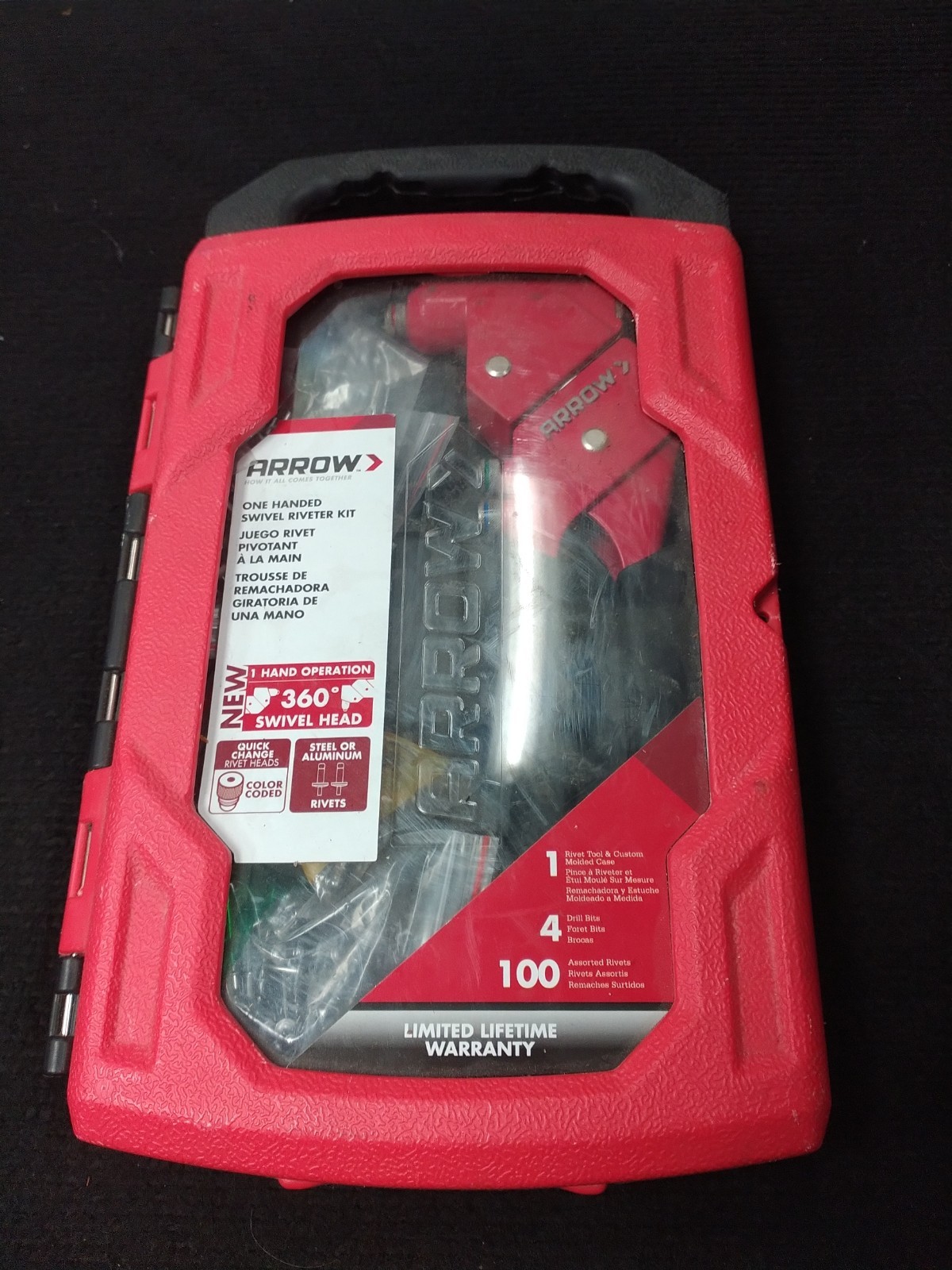 Arrow RT187SHK Fastener Swivel Head One-Handed Rivet Tool