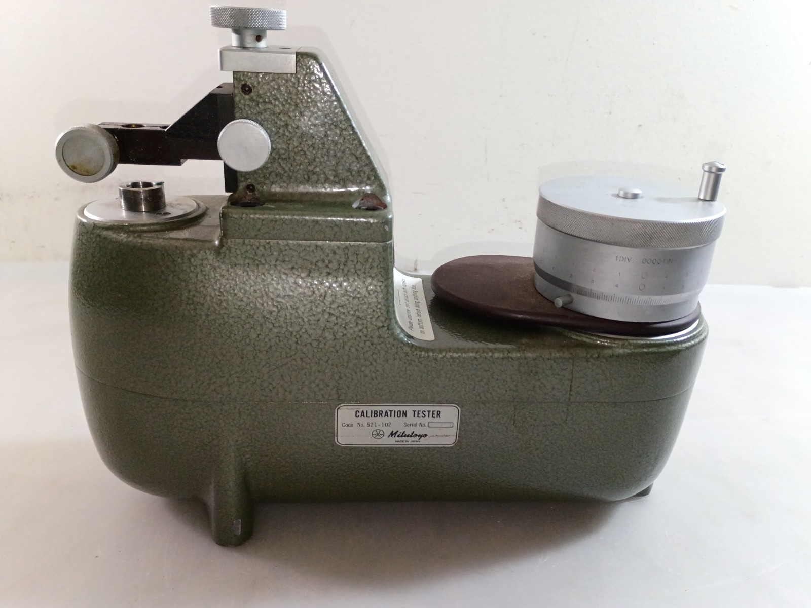 Mitutoyo 521-102 Calibration Tester for Dial Indicators .00001 Inch Japan