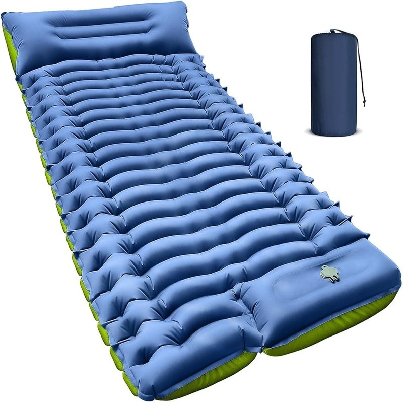 Extra Wide 3 Thick Self Inflating Camping Sleeping Pad W/ Pillow Fast Inflate US