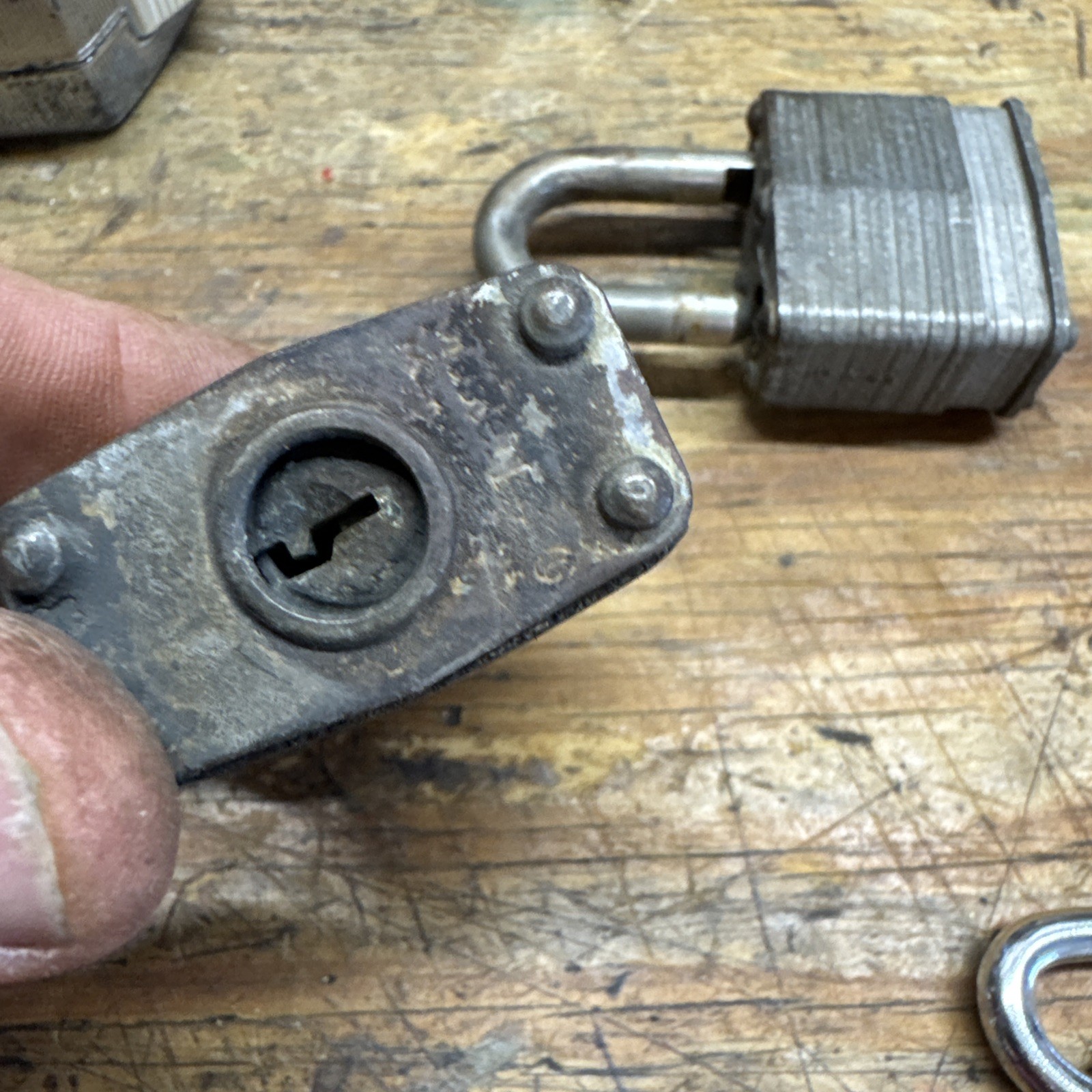 3 Keyed-Alike Master Lock No. 3 Padlocks With 1 Key Older Locks