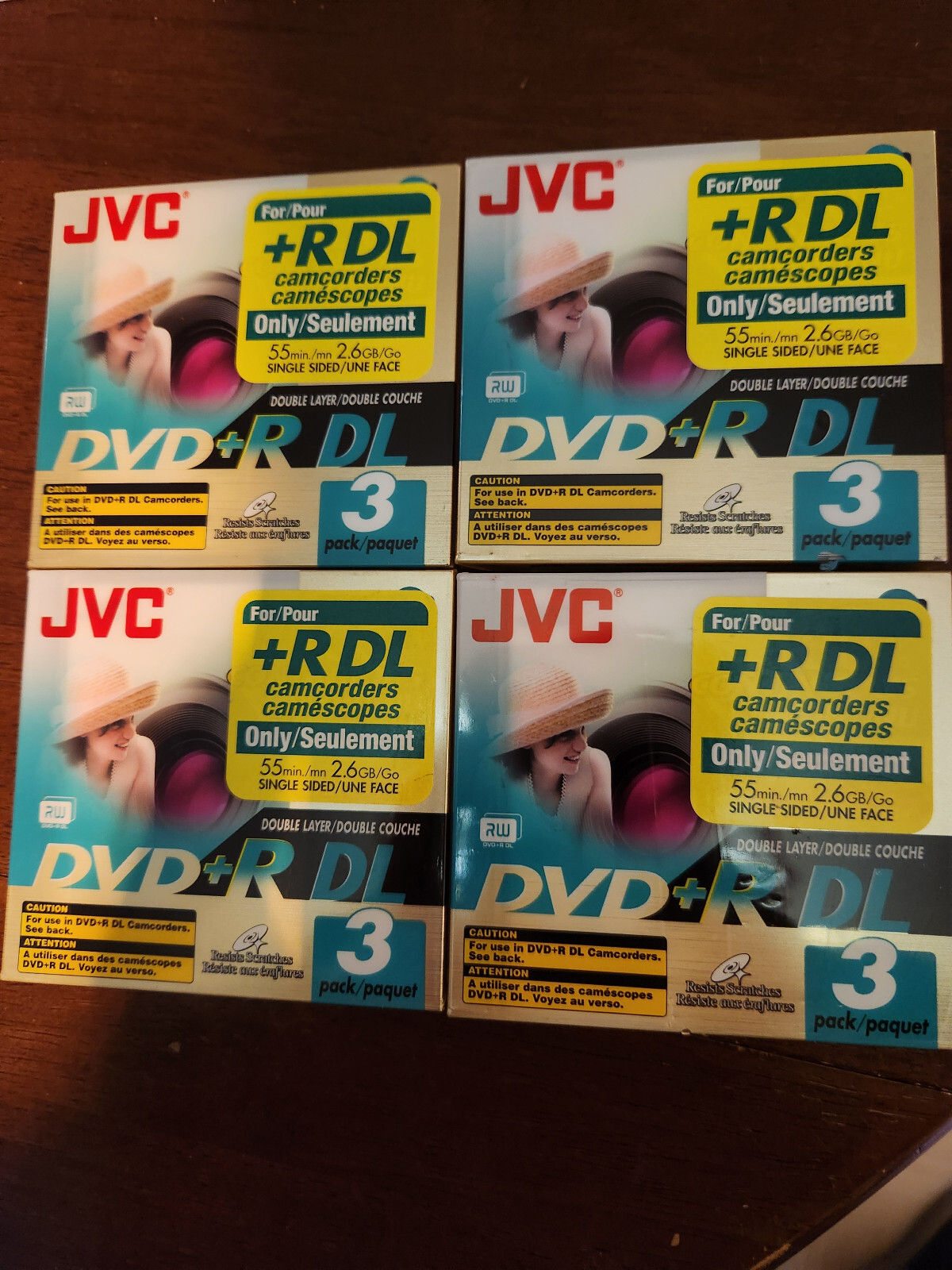 JVC DVD+R DL 3 pack For Camcorder