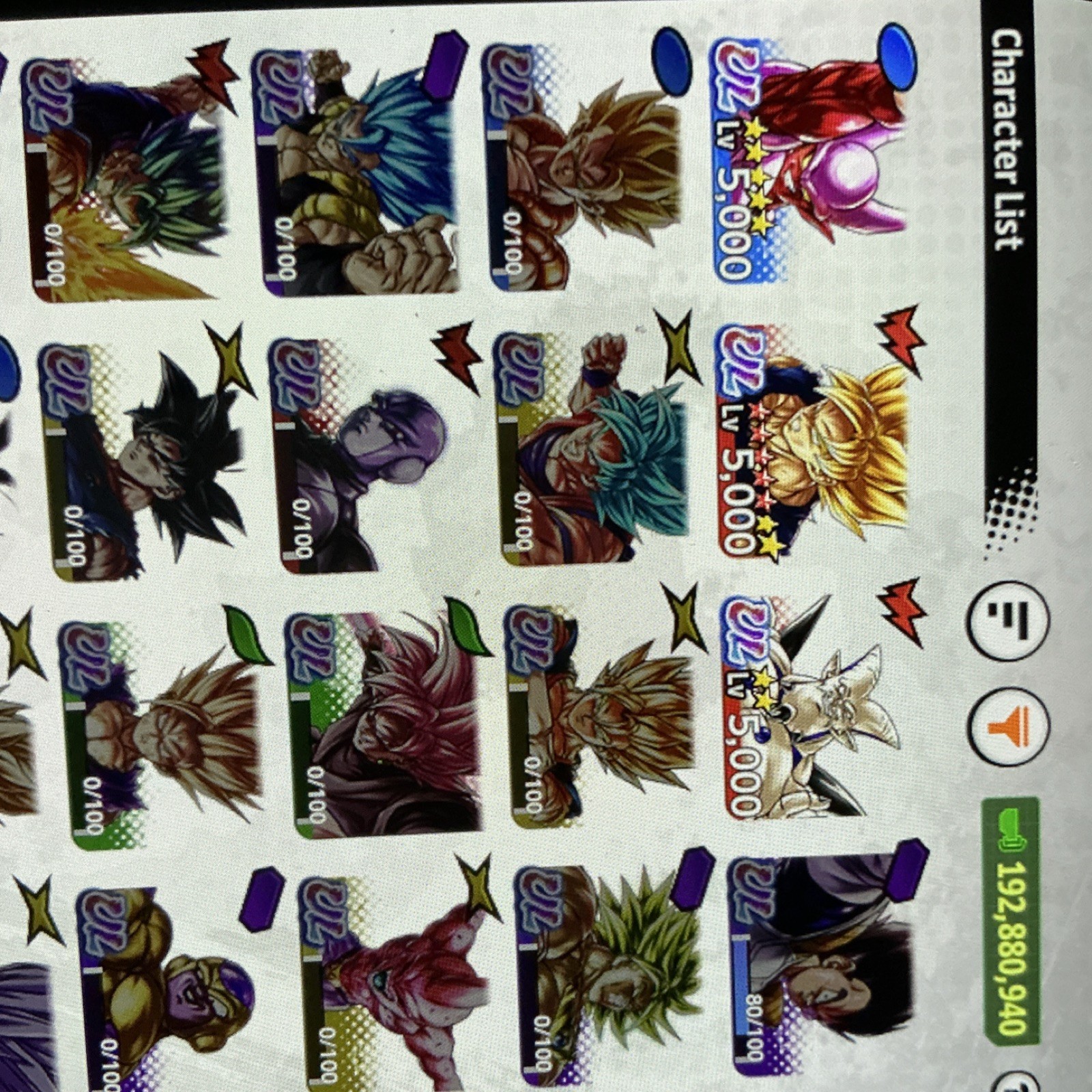 Dragon Ball Legends Legends Limited Sparking LV 5000 Game Account DBL32-02S