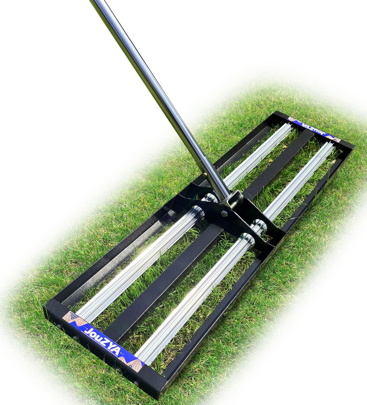 Heavy-Duty Lawn Leveling Rake 30x10, Stainless Steel Yard Tool for Even Soil