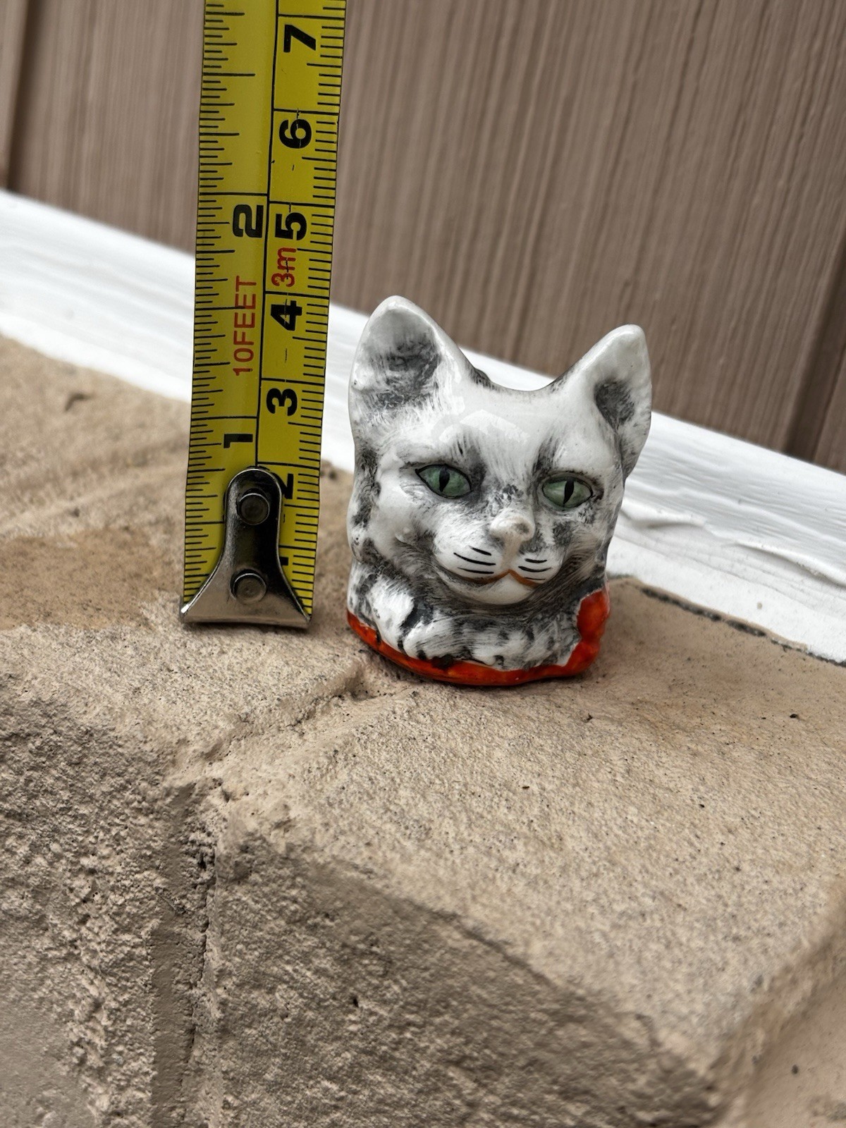Vintage Goebel Miniature Cat Had Cup Germany Bee Marks