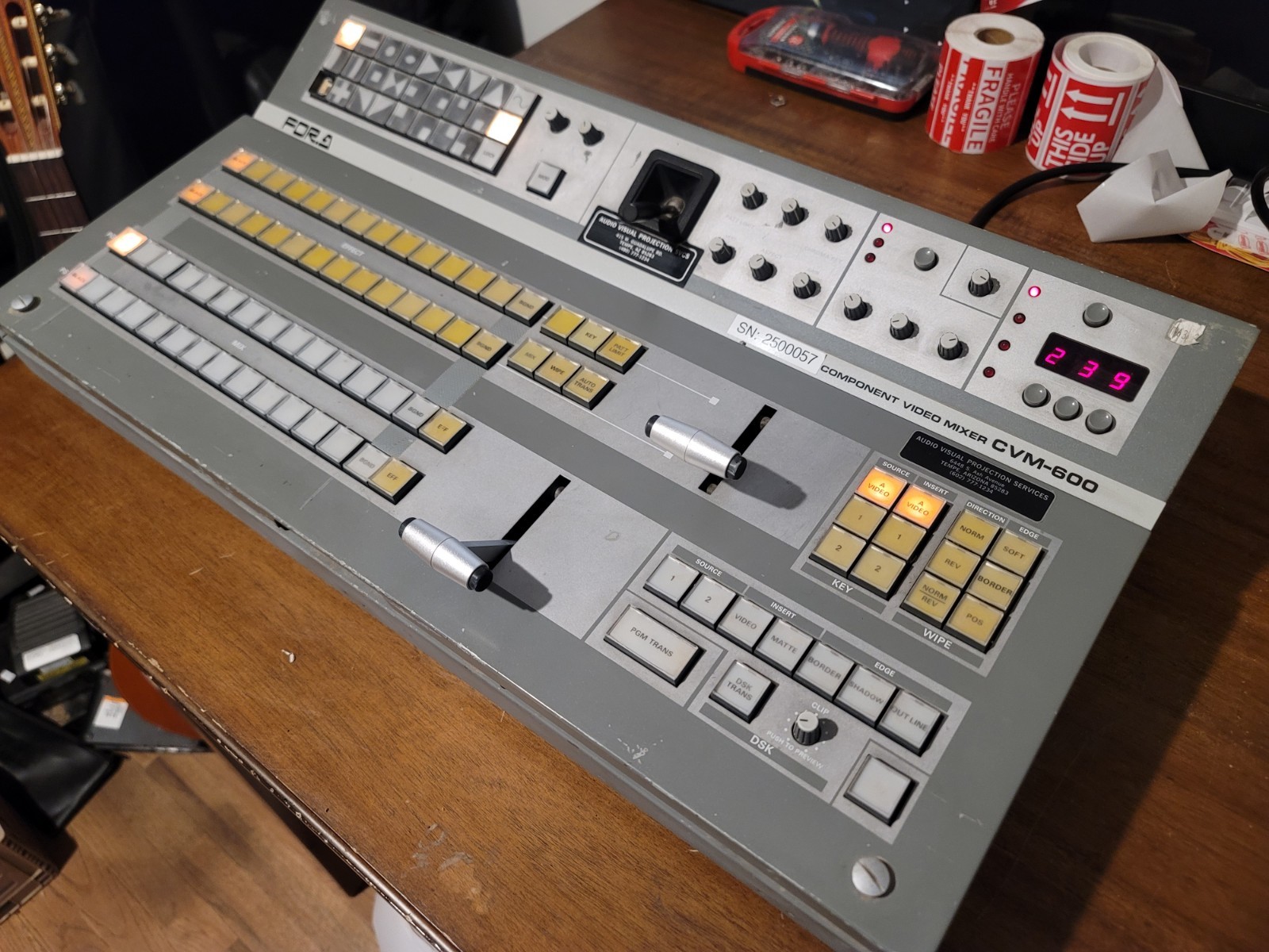 For.A CVM-600 Component Video Mixer Stereo Audio Mixer
