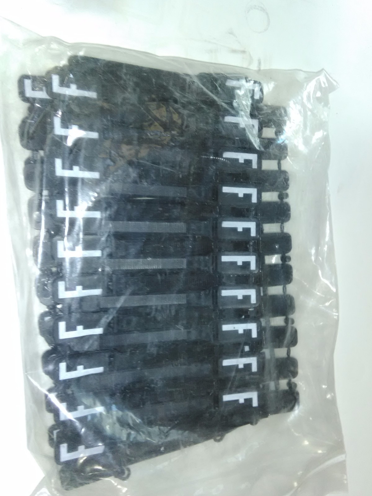 Budco Tie Wrap Marker F 3"BLK-W/TAG 100 per pack