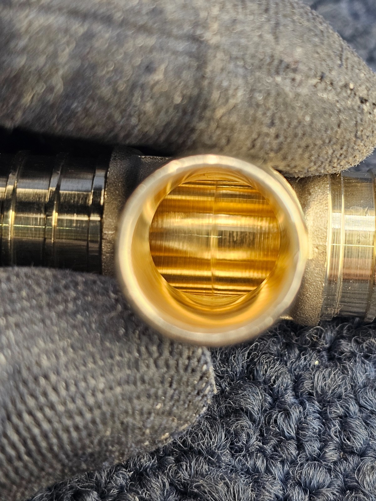 (QTY 25) SHARKBITE UC370LF: 3/4" PEX Brass Barb Tee Fitting Potable Gas System