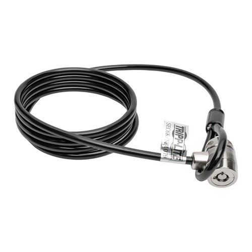 Eaton Tripp Lite 6 Feet Security Lock Cable - Black - Keyed - Polyvinyl SEC6K