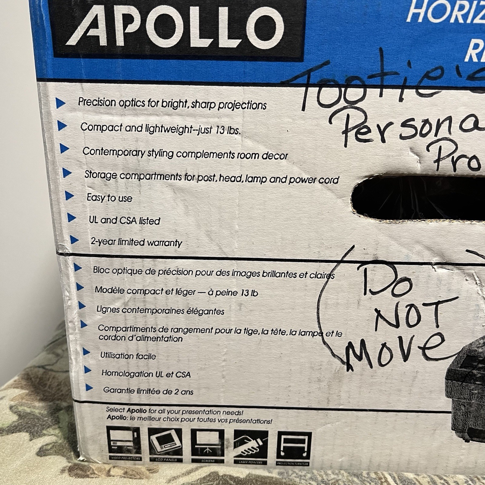 Vintage Horizon Apollo Overhead Projector Model 15000 Series NOS