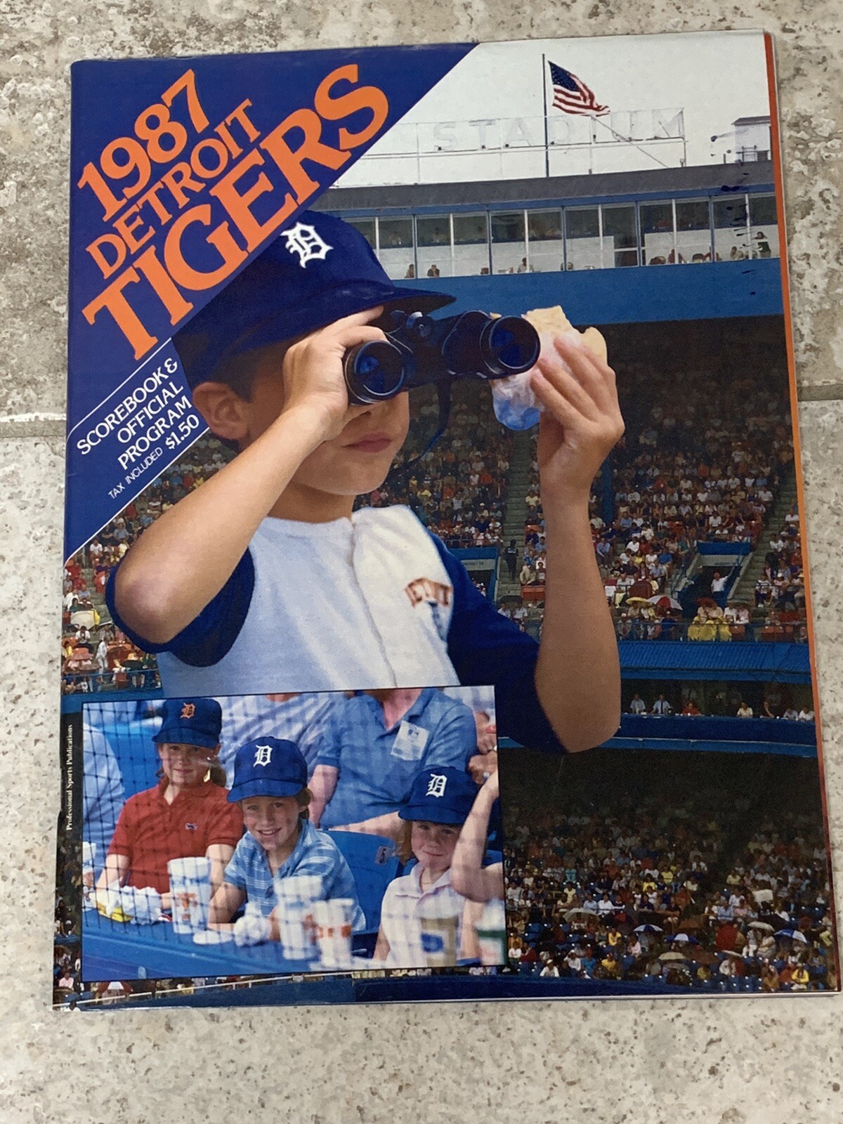 DETROIT TIGERS 1987 SCORE BOOK AND OFFICIAL PROGRAM vs Minnesota Twins