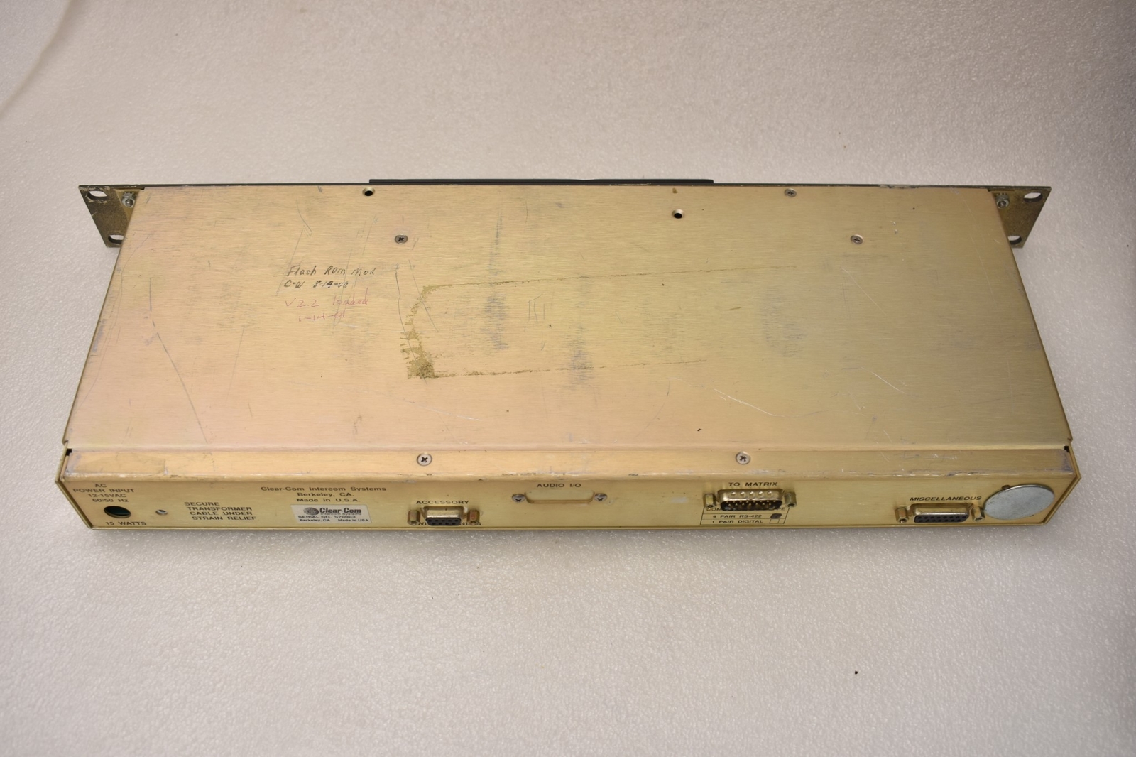 Clear-Com Intercom System Matrix Plus II ICS-102 Master Station
