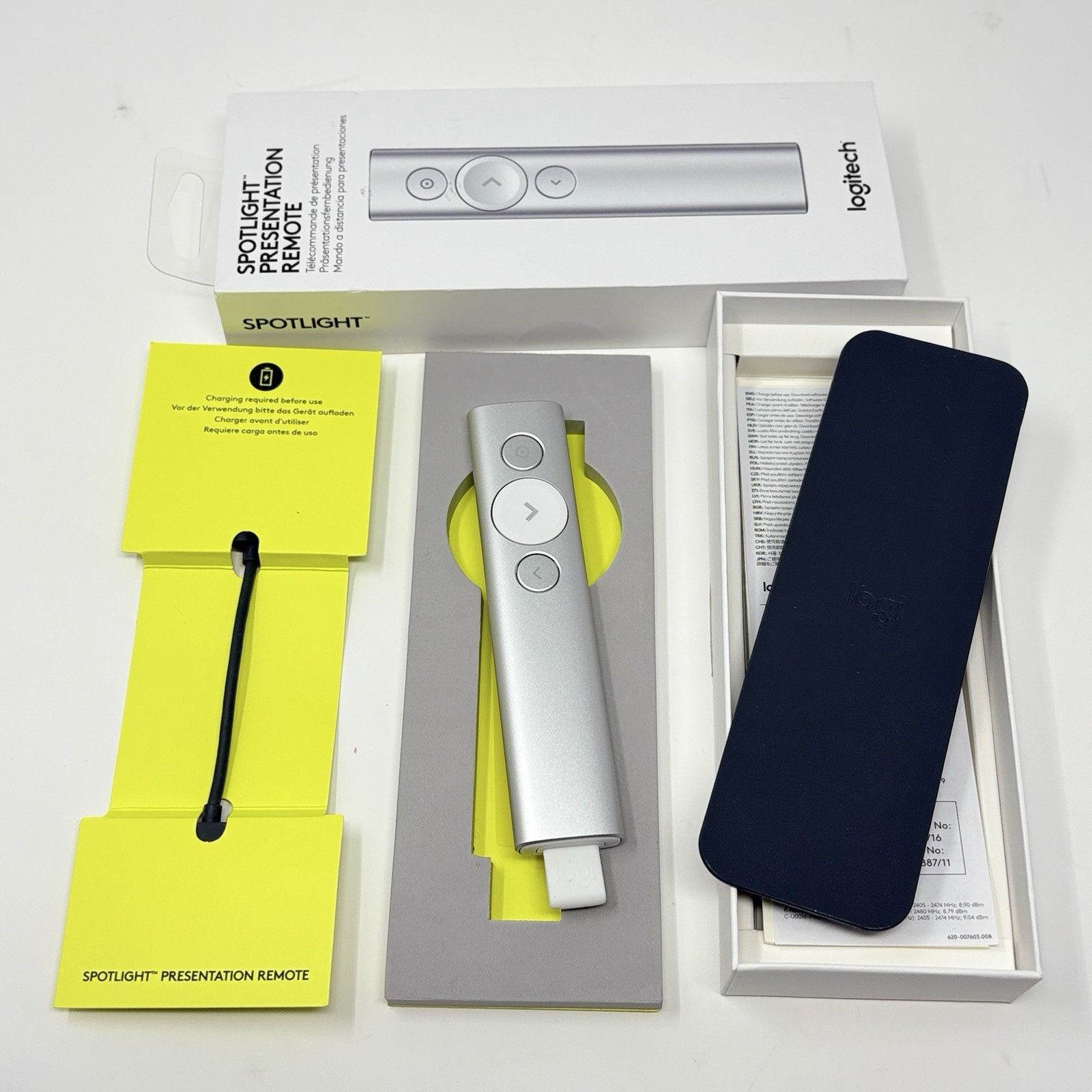 Logitech Spotlight Presentation Remote FOR PARTS REPAIR Battery Not Charging